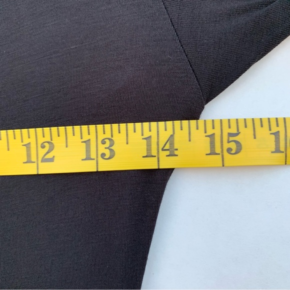 Fraiche by J Open Back Criss Cross Maxi Dress Long Sleeve Size Small | Black - Picture 6 of 13